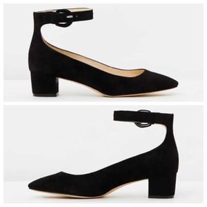‼️SALE - CLOSET CLOSING‼️NWT [Nine West] Black Ankle Strap Block Heel Pumps